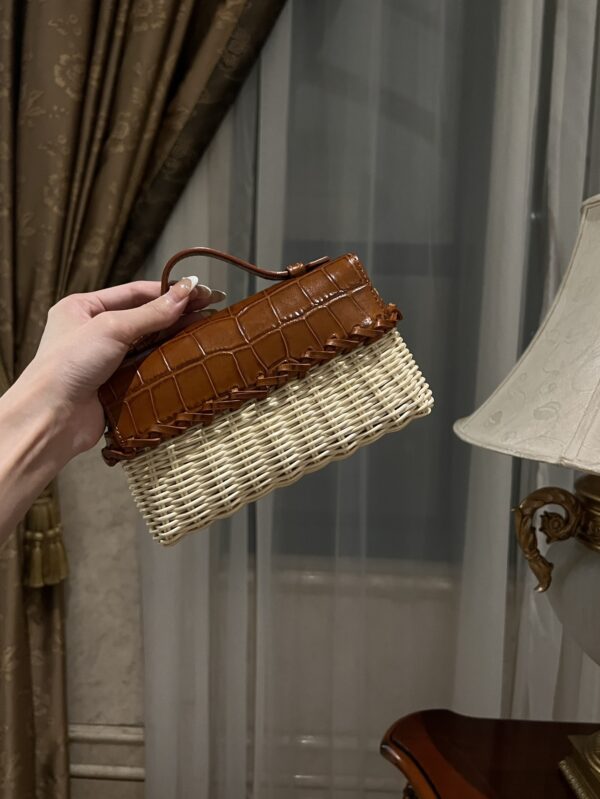 New! Loro Piana  Small-Size Rattan Bag, Global Limited Edition -L19cm with original box free shipping