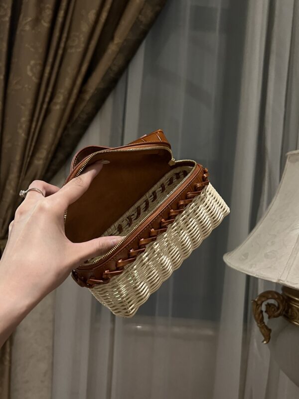New! Loro Piana  Small-Size Rattan Bag, Global Limited Edition -L19cm with original box free shipping