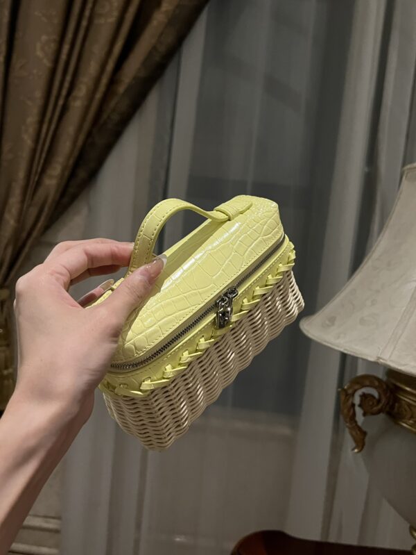 New! Loro Piana  Small-Size Rattan Bag, Global Limited Edition -L19cm with original box free shipping