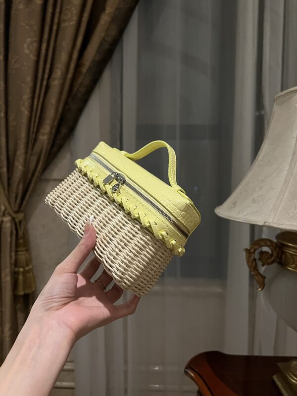 New! Loro Piana  Small-Size Rattan Bag, Global Limited Edition -L19cm with original box free shipping
