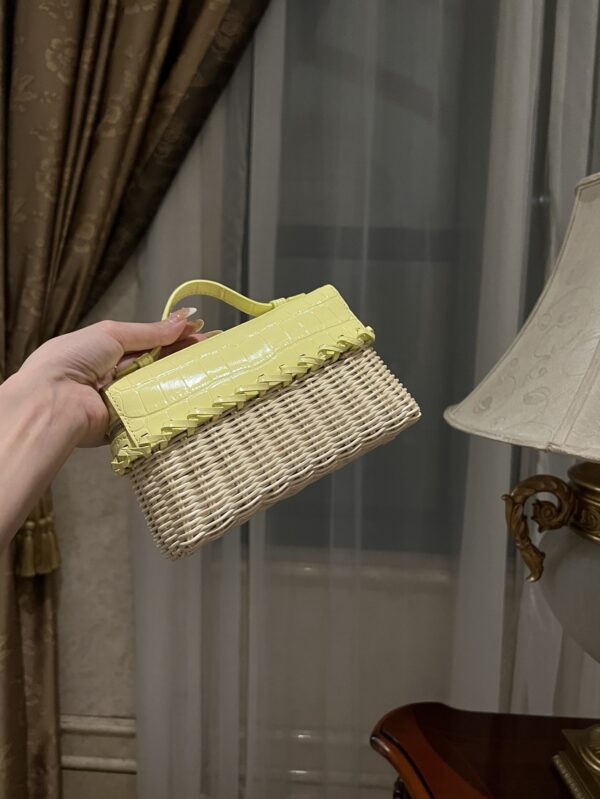 New! Loro Piana  Small-Size Rattan Bag, Global Limited Edition -L19cm with original box free shipping