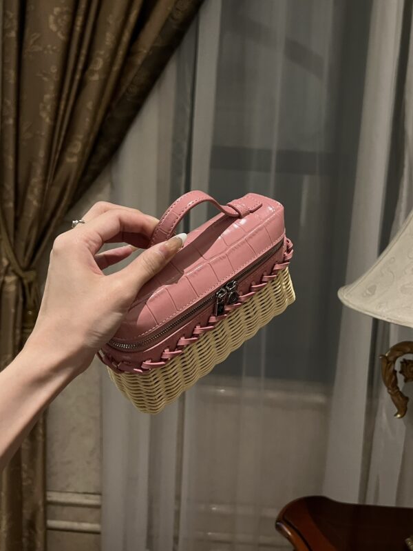 New! Loro Piana  Small-Size Rattan Bag, Global Limited Edition -L19cm with original box free shipping