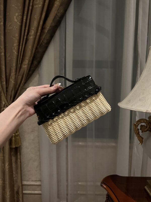 New! Loro Piana  Small-Size Rattan Bag, Global Limited Edition -L19cm with original box free shipping
