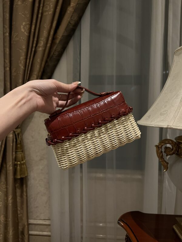 New! Loro Piana  Small-Size Rattan Bag, Global Limited Edition -L19cm with original box free shipping