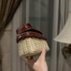 New! Loro Piana  Small-Size Rattan Bag, Global Limited Edition -L19cm with original box free shipping