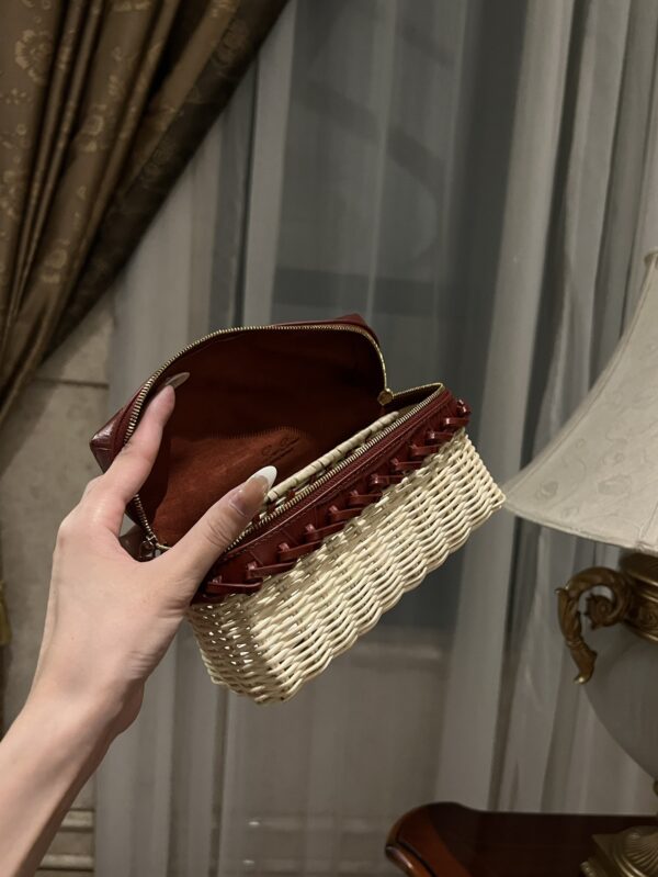 New! Loro Piana  Small-Size Rattan Bag, Global Limited Edition -L19cm with original box free shipping