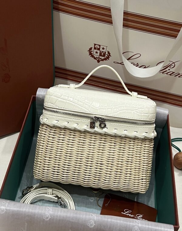New! Loro Piana  Small-Size Rattan Bag, Global Limited Edition -L19Scm with original box free shipping