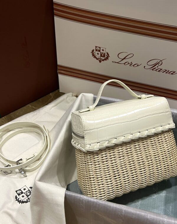 New! Loro Piana  Small-Size Rattan Bag, Global Limited Edition -L19Scm with original box free shipping