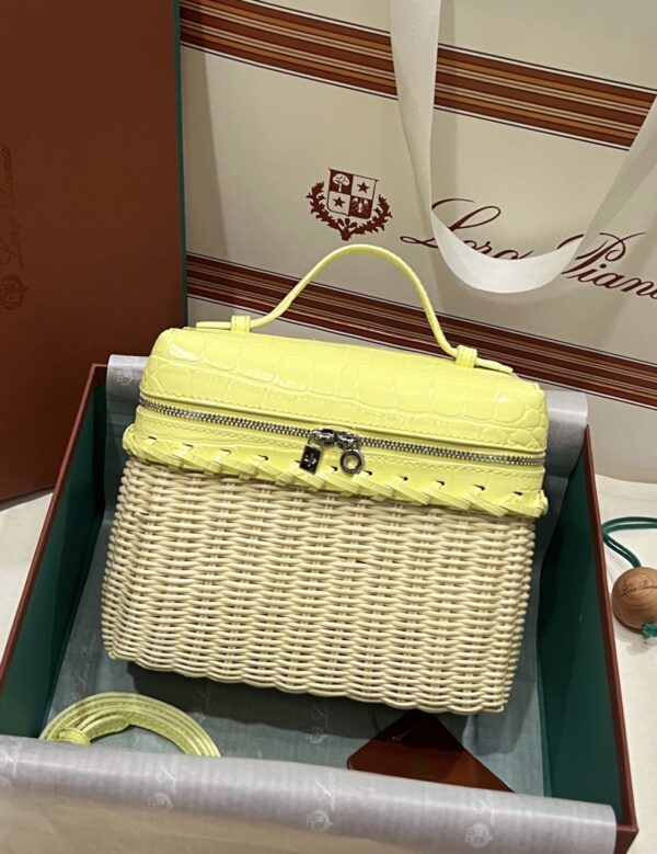 New! Loro Piana  Small-Size Rattan Bag, Global Limited Edition -L19Scm with original box free shipping