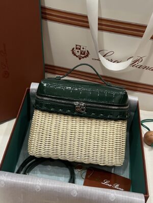 New! Loro Piana  Small-Size Rattan Bag, Global Limited Edition -L19Scm with original box free shipping