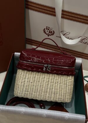 New! Loro Piana  Small-Size Rattan Bag, Global Limited Edition -L19Scm with original box free shipping
