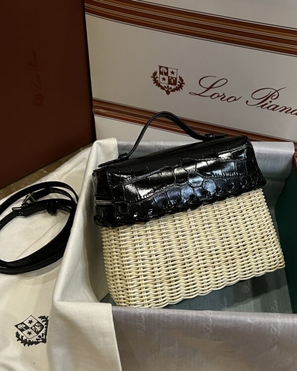 New! Loro Piana  Small-Size Rattan Bag, Global Limited Edition -L19Scm with original box free shipping