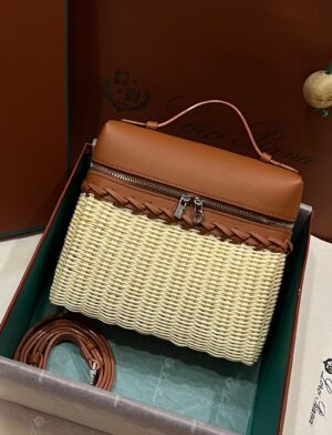 New! Loro Piana  Small-Size Rattan Bag, Global Limited Edition -L19Scm with original box free shipping