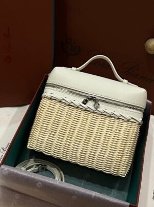 New! Loro Piana  Small-Size Rattan Bag, Global Limited Edition -L19Scm with original box free shipping