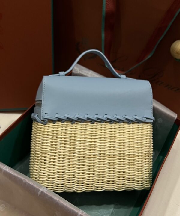 New! Loro Piana  Small-Size Rattan Bag, Global Limited Edition -L19cm with original box free shipping