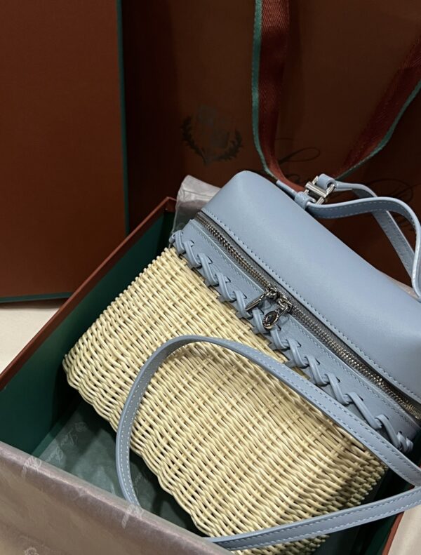 New! Loro Piana  Small-Size Rattan Bag, Global Limited Edition -L19cm with original box free shipping