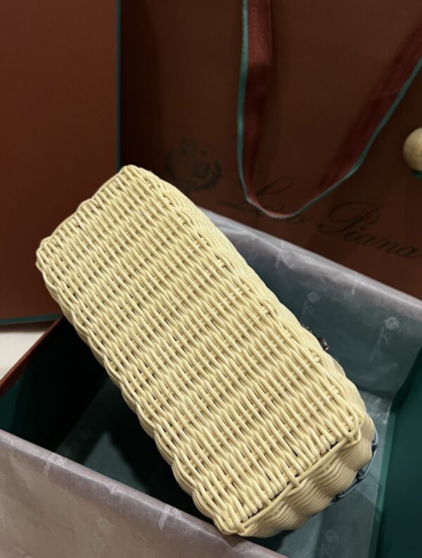 New! Loro Piana  Small-Size Rattan Bag, Global Limited Edition -L19cm with original box free shipping