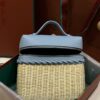 New! Loro Piana  Small-Size Rattan Bag, Global Limited Edition -L19cm with original box free shipping