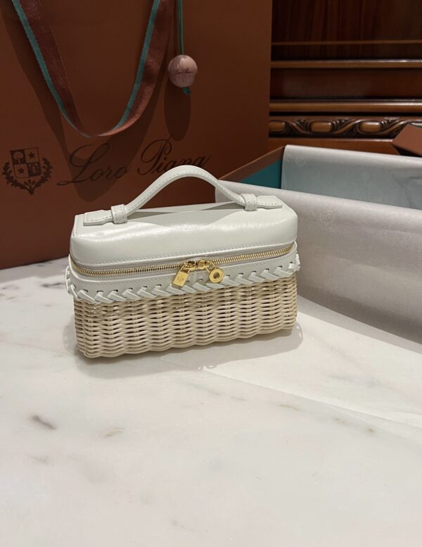 New! Loro Piana  Small-Size Rattan Bag, Global Limited Edition -L19cm with original box free shipping