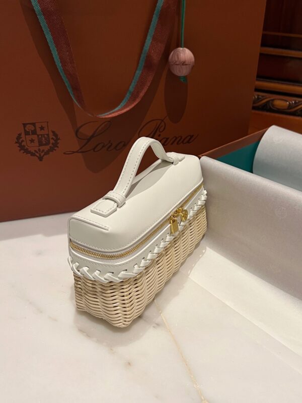 New! Loro Piana  Small-Size Rattan Bag, Global Limited Edition -L19cm with original box free shipping