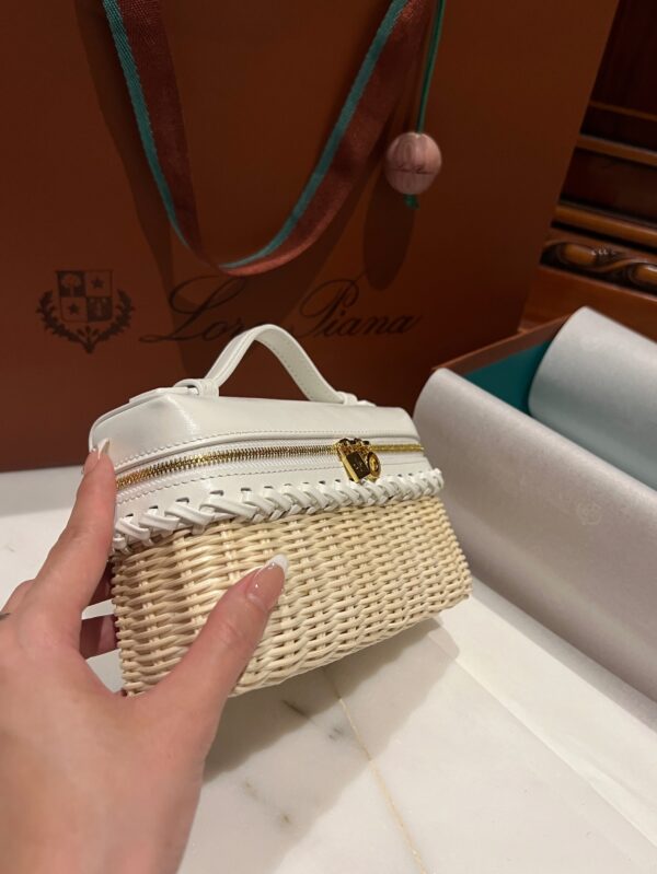 New! Loro Piana  Small-Size Rattan Bag, Global Limited Edition -L19cm with original box free shipping