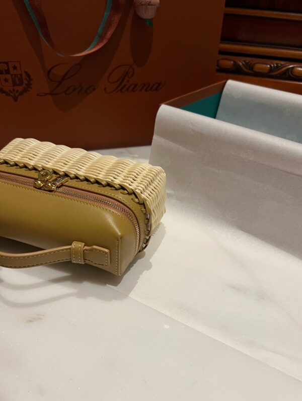 New! Loro Piana  Small-Size Rattan Bag, Global Limited Edition -L19cm with original box free shipping