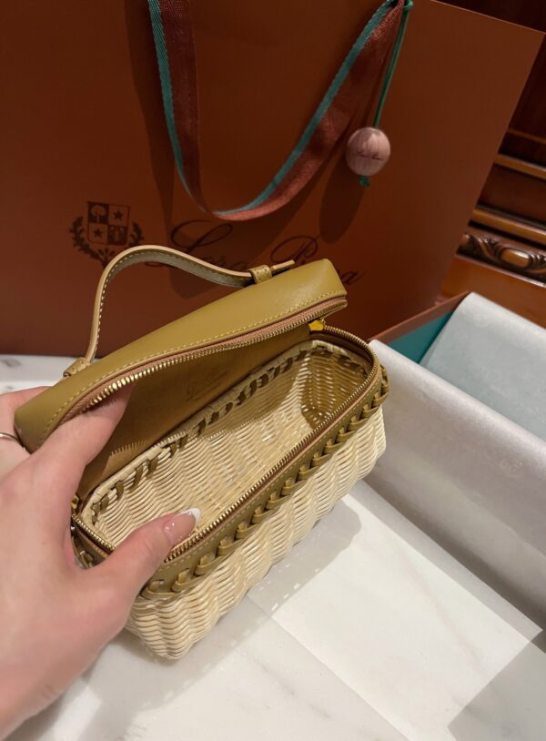 New! Loro Piana  Small-Size Rattan Bag, Global Limited Edition -L19cm with original box free shipping