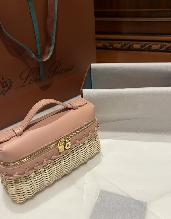 New! Loro Piana  Small-Size Rattan Bag, Global Limited Edition -L19cm with original box free shipping
