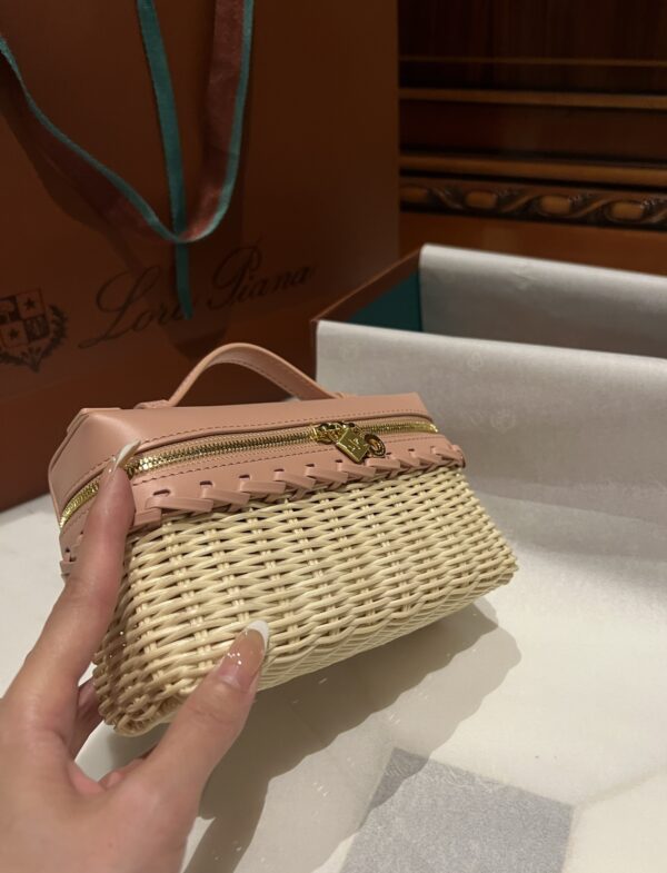New! Loro Piana  Small-Size Rattan Bag, Global Limited Edition -L19cm with original box free shipping