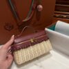 New! Loro Piana  Small-Size Rattan Bag, Global Limited Edition -L19cm with original box free shipping