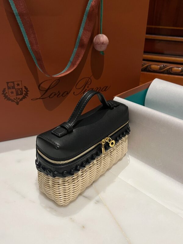 New! Loro Piana  Small-Size Rattan Bag, Global Limited Edition -L19cm with original box free shipping