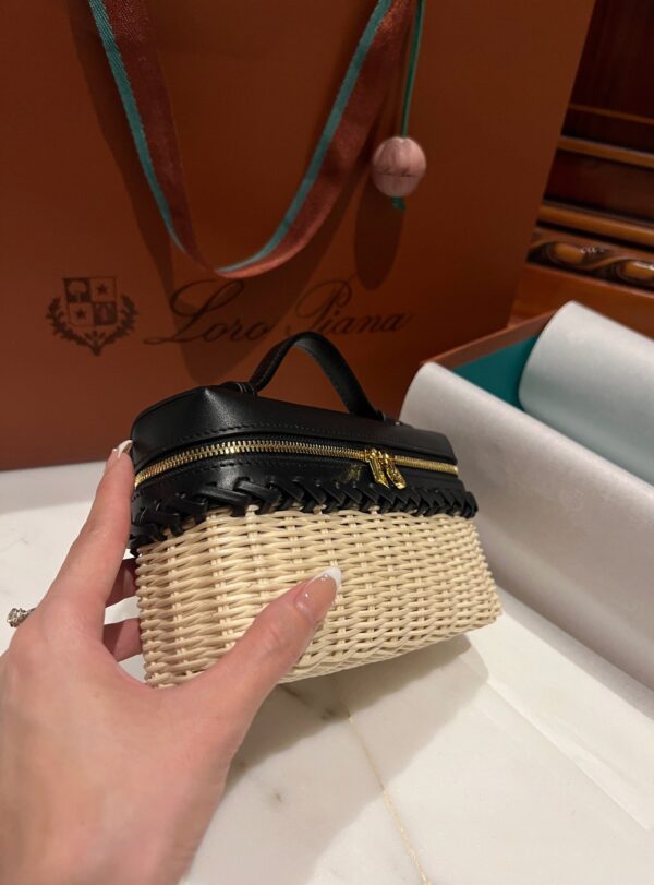 New! Loro Piana  Small-Size Rattan Bag, Global Limited Edition -L19cm with original box free shipping