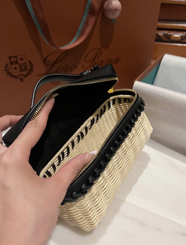 New! Loro Piana  Small-Size Rattan Bag, Global Limited Edition -L19cm with original box free shipping