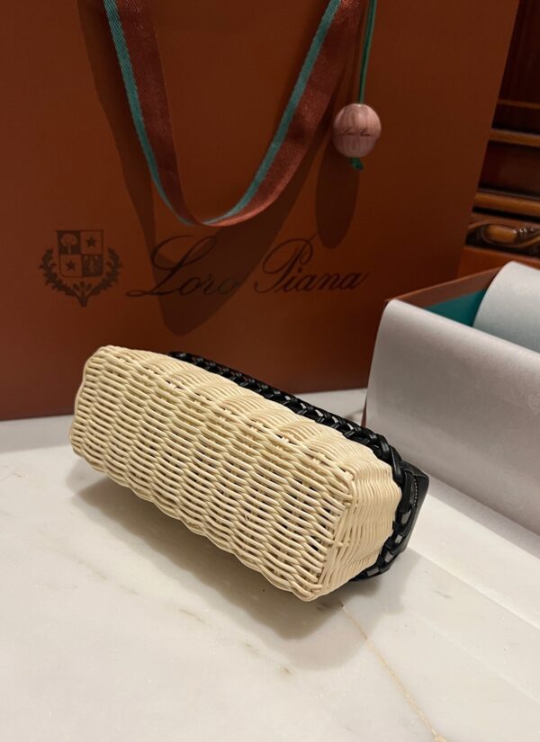 New! Loro Piana  Small-Size Rattan Bag, Global Limited Edition -L19cm with original box free shipping